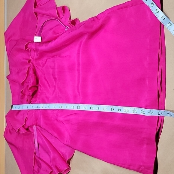Susana Monaco Hot Pink Size Unknown Material Unknown Strapless Belted Dress NEW - Picture 9 of 13